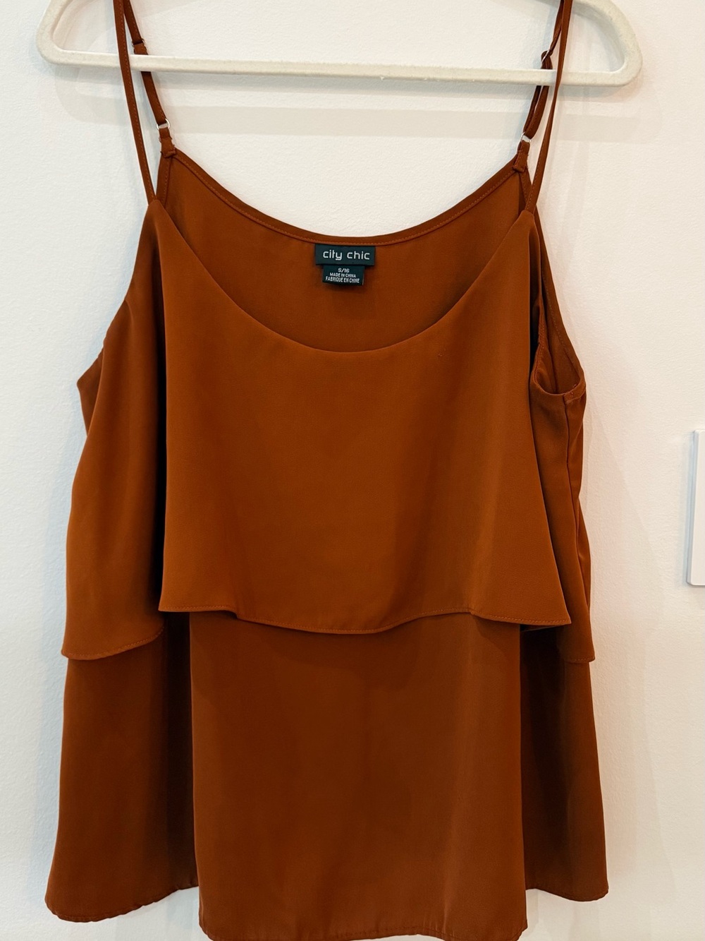 City Chic Tiered Spaghetti Strap Cami
